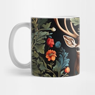 Forest Deer - William Morris Inspired Art Mug